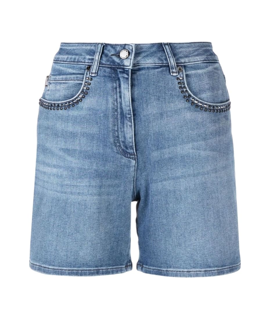 love moschino denim shorts