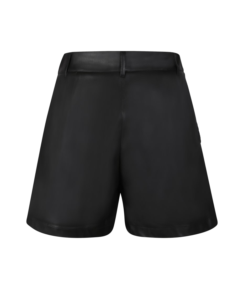 Liu-Jo Faux-leather Black Shorts By Liu Jo ショートパンツ 通販