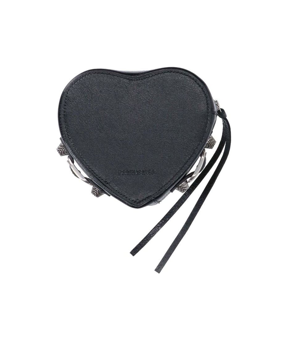 Balenciaga Le Cagole Heart Jewelry Box - BLACK