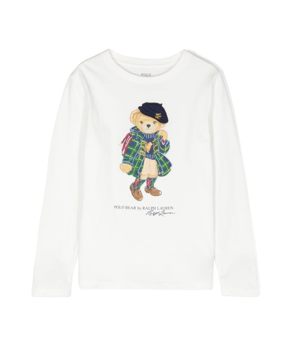 Ls Bear Cn Knit Shirts T-shirt