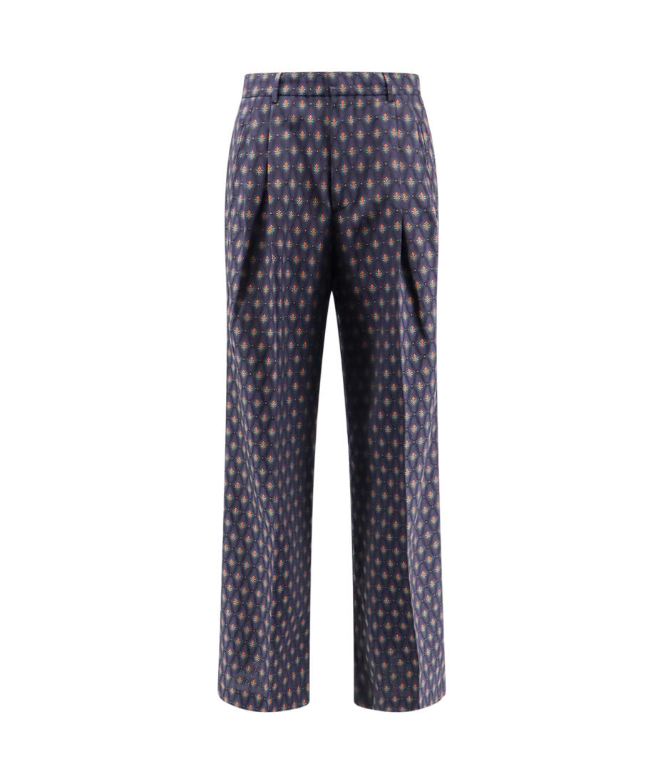 【送料&関税込】Etro Embroidered Wool Blend Pant Etro Embroidered Wool Blend Pant | italist