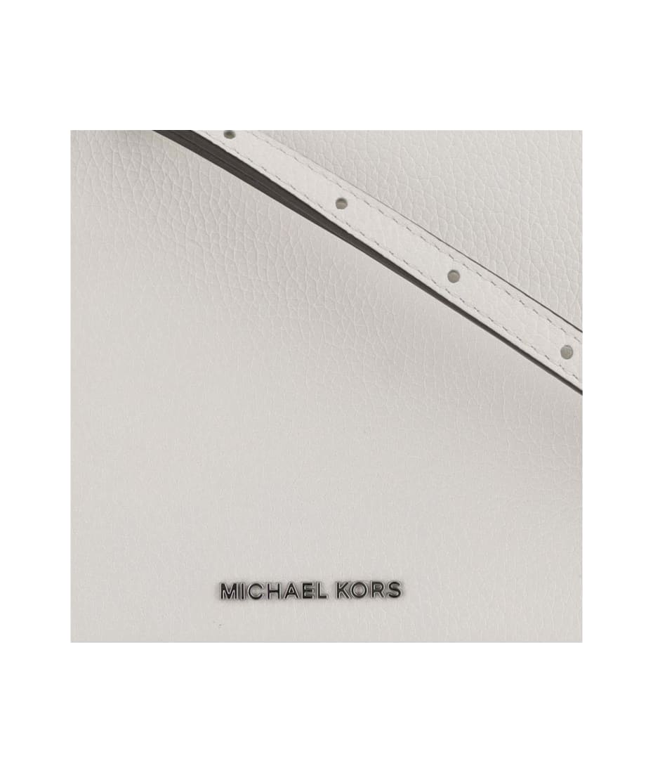 MICHAEL Michael Kors Leather Shoulder Bag With Logo - White