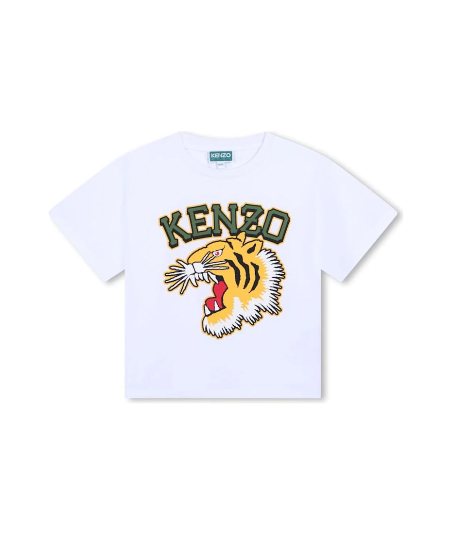 KENZO KIDS Folie Optic White 2024 Shirt NWT