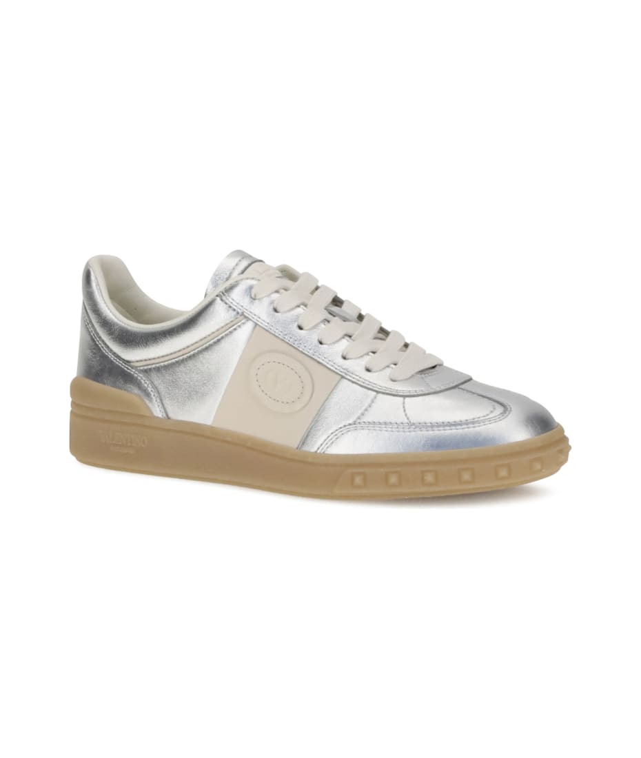 スニーカー VALENTINO GARAVANI UPVILLAGE LEATHER SNEAKERS Upvillage Trainer In Laminated Calfskin With Nappa Calfskin