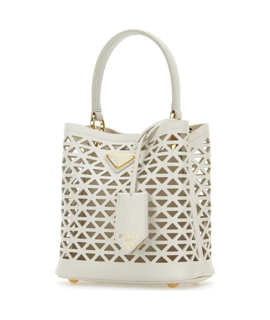 ハンドバッグ PRADA WHITE LEATHER HANDBAG Prada White Leather Small Handbag | italist