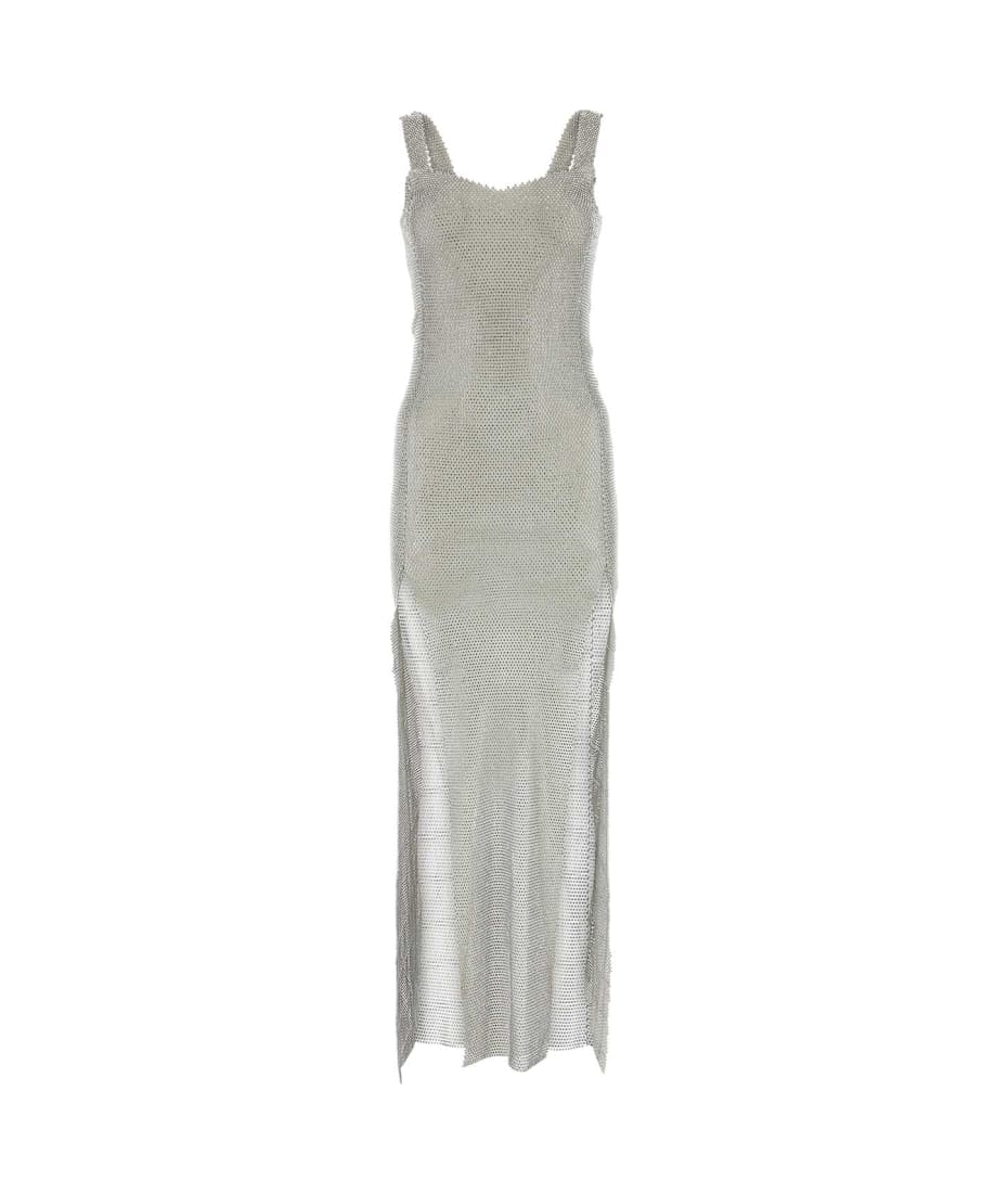 ワンピース SANTA BRANDS FW23 Silver chain l long dress (SBFWSS S) Santa Brands Silver Chain Metal Long Dress | italist, ALWAYS