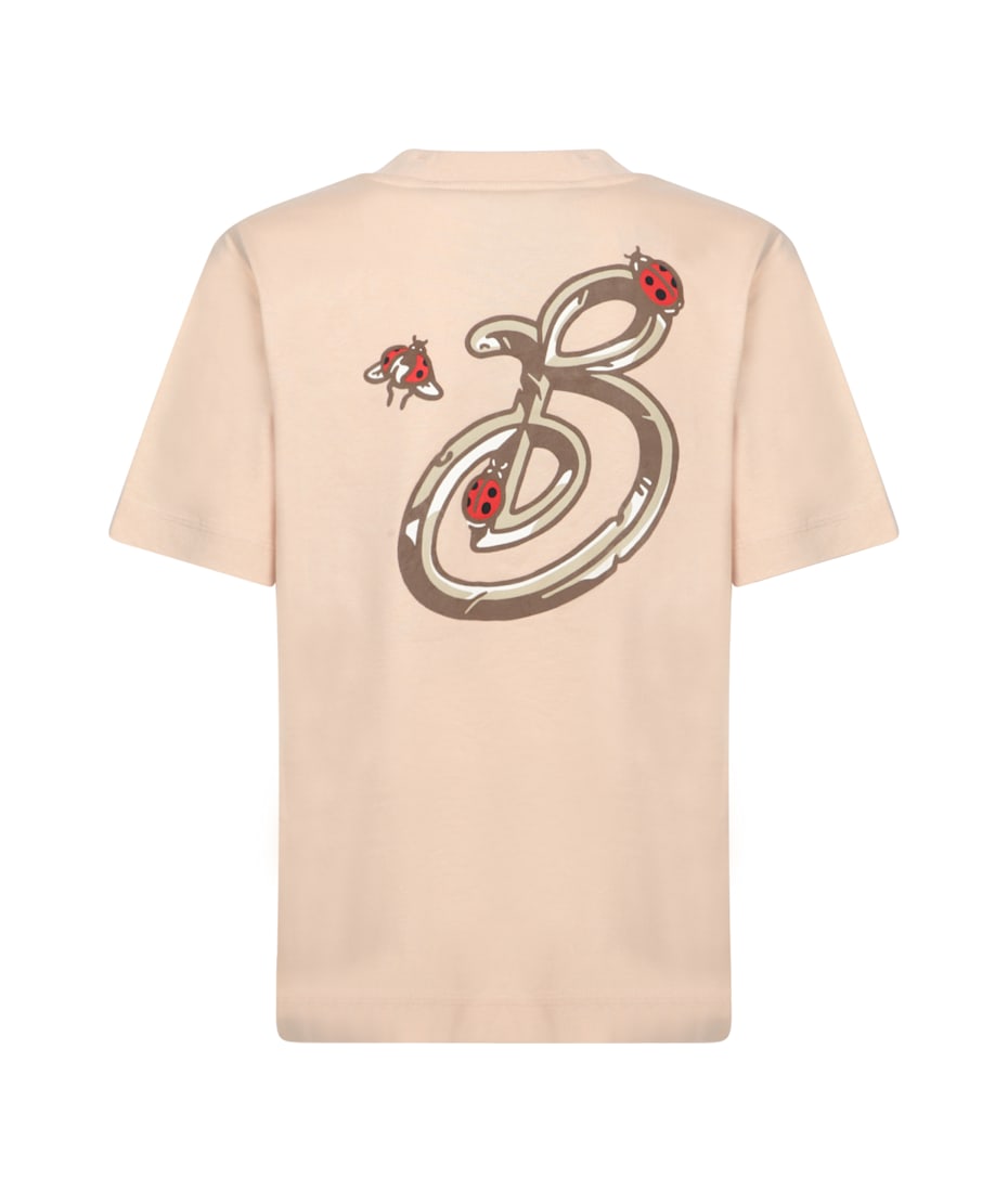 【関税&送料込】Burberry Ladybug Logo T-Shirt Ladybug Cotton T-shirt in Pale cameo | Burberry® Official