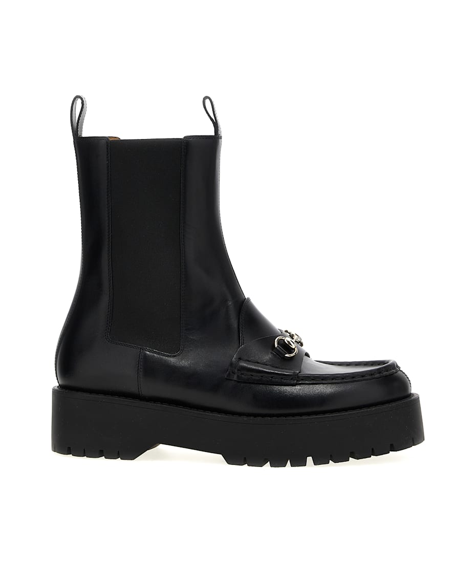 【関税込み】gucci MORSETTO' ANKLE BOOTS Gucci Morsetto Ankle Boots | italist