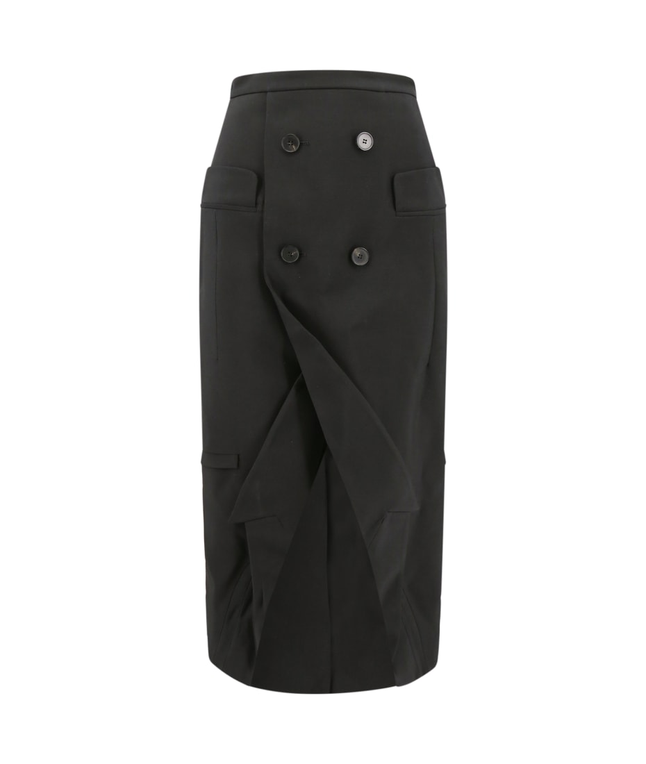 【送料&関税込】Alexander McQueen Long Sartorial Skirt With Alexander McQueen Long Sartorial Skirt With Front Split