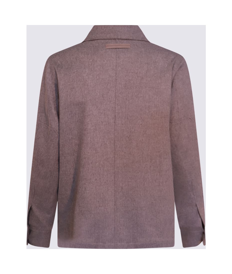 Zegna Grey Wool Casual Jacket | italist