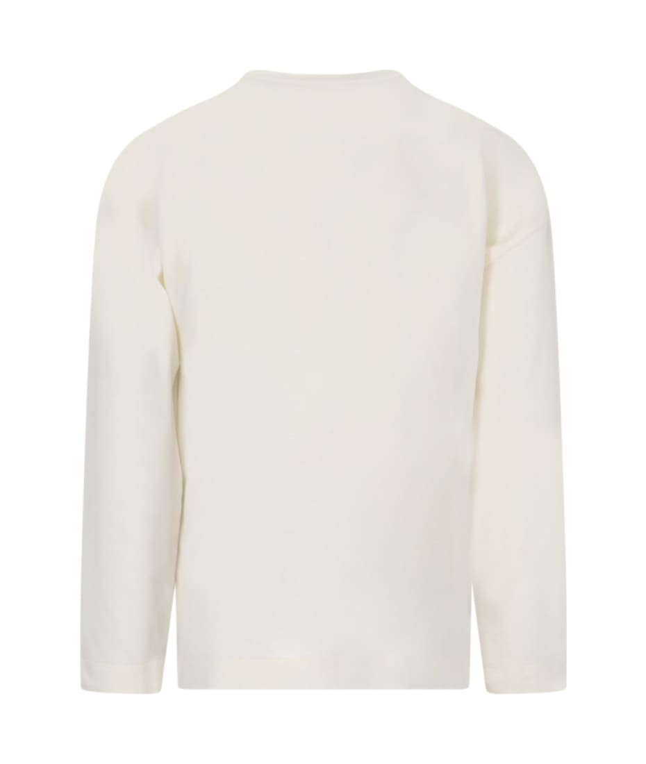 関送込【LEMAIRE】クルーネック長袖Tシャツ ポケット付 ホワイト 関送込【LEMAIRE】クルーネック長袖Tシャツ ポケット付 ホワイト