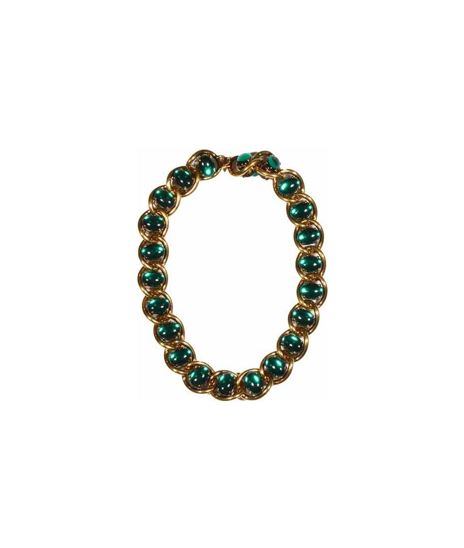 Marni Embellished Chunky Choker - Oro/verde