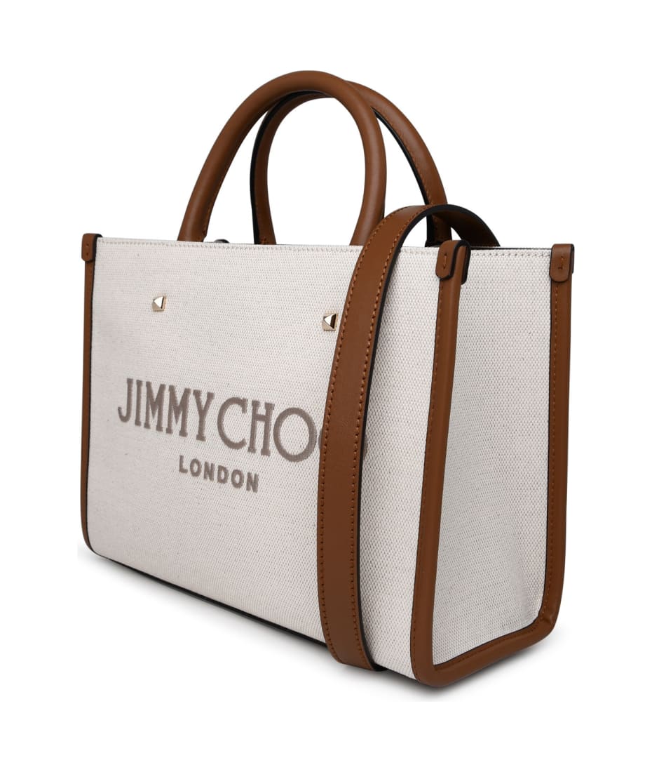 トートバッグ Jimmy Choo Ivory Canvas N S Tote M Shopping Bag Jimmy Choo Ivory Canvas N/s Tote M Shopping Bag | italist
