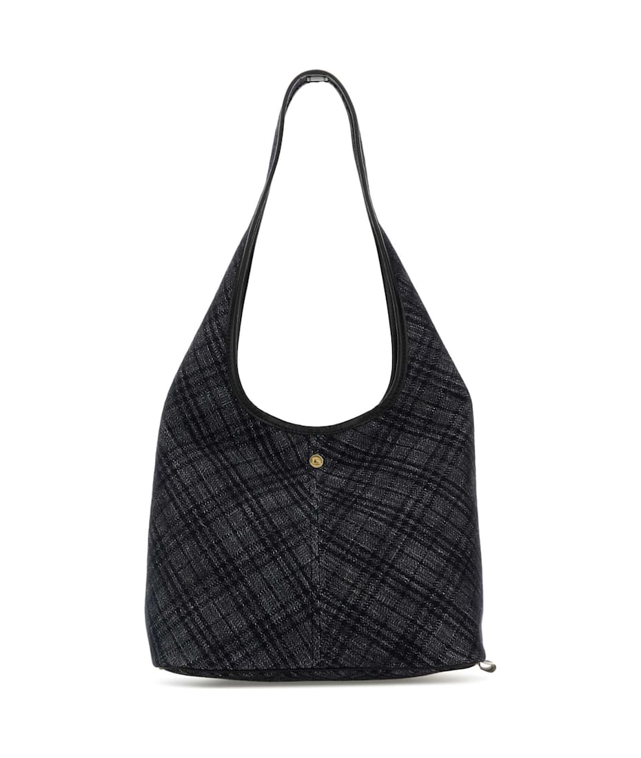 【BURBERRY】BLUE COTTON MINI BAG Burberry Blue Cotton Mini Bag | italist