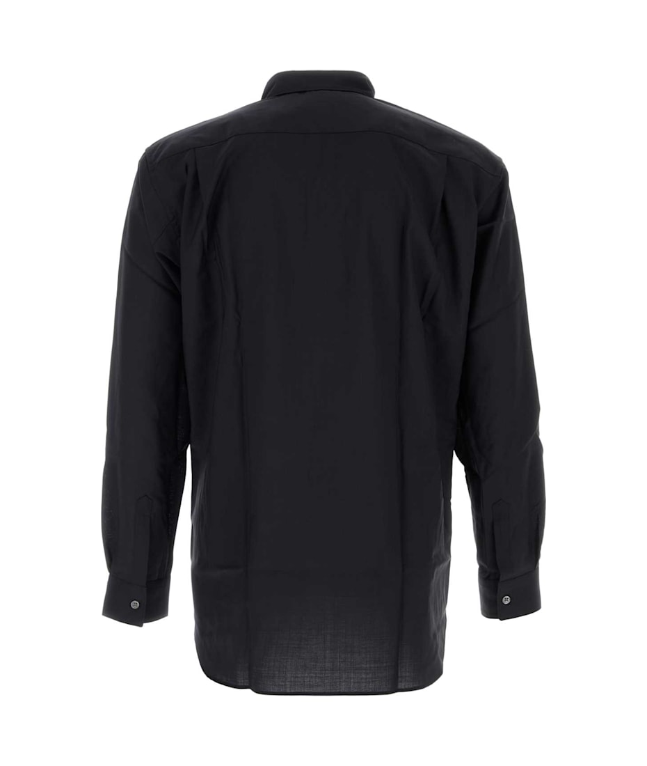 Tシャツ・カットソー COMME des GARCONS Navy blue wool shirt (FZB302PER 2NAVY) Comme des Garçons Shirt Navy Blue Wool Shirt | italist