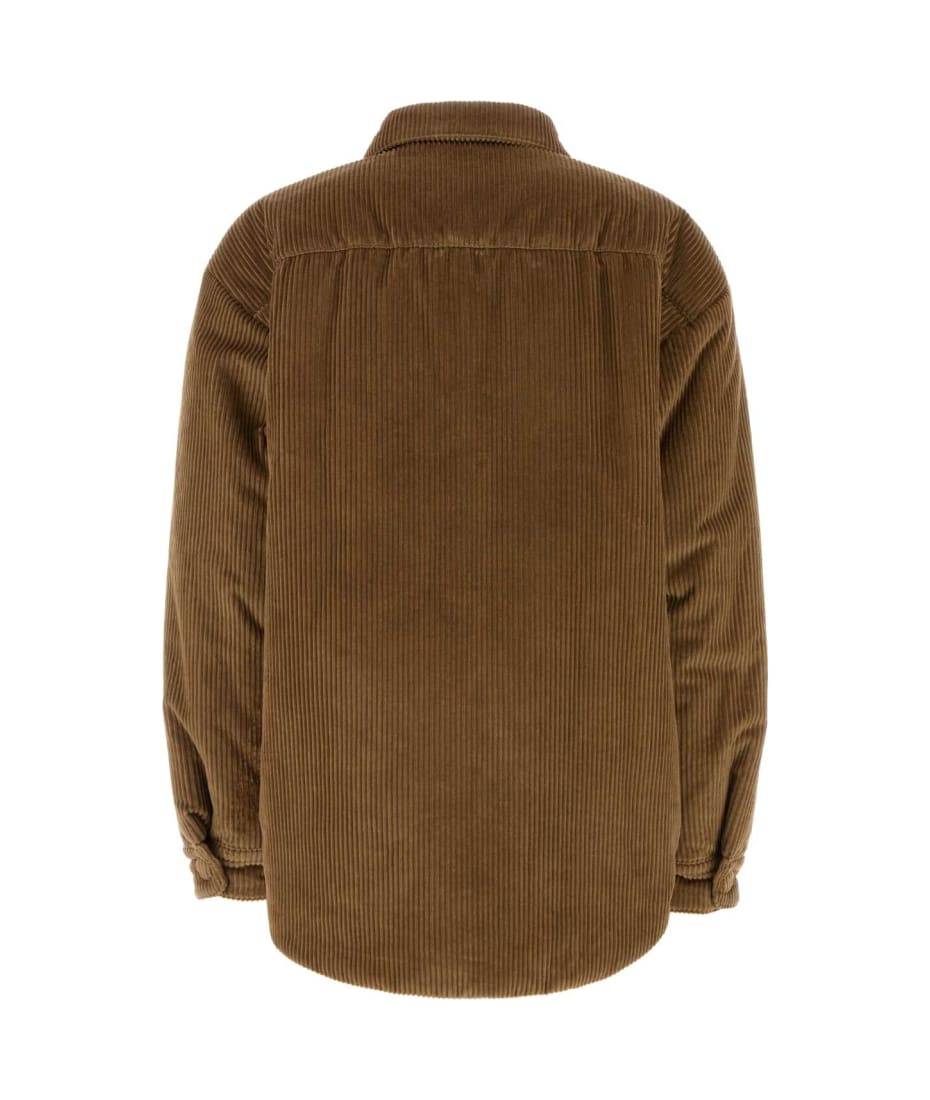 Miu Miu Camel Corduroy Down Jacket | italist