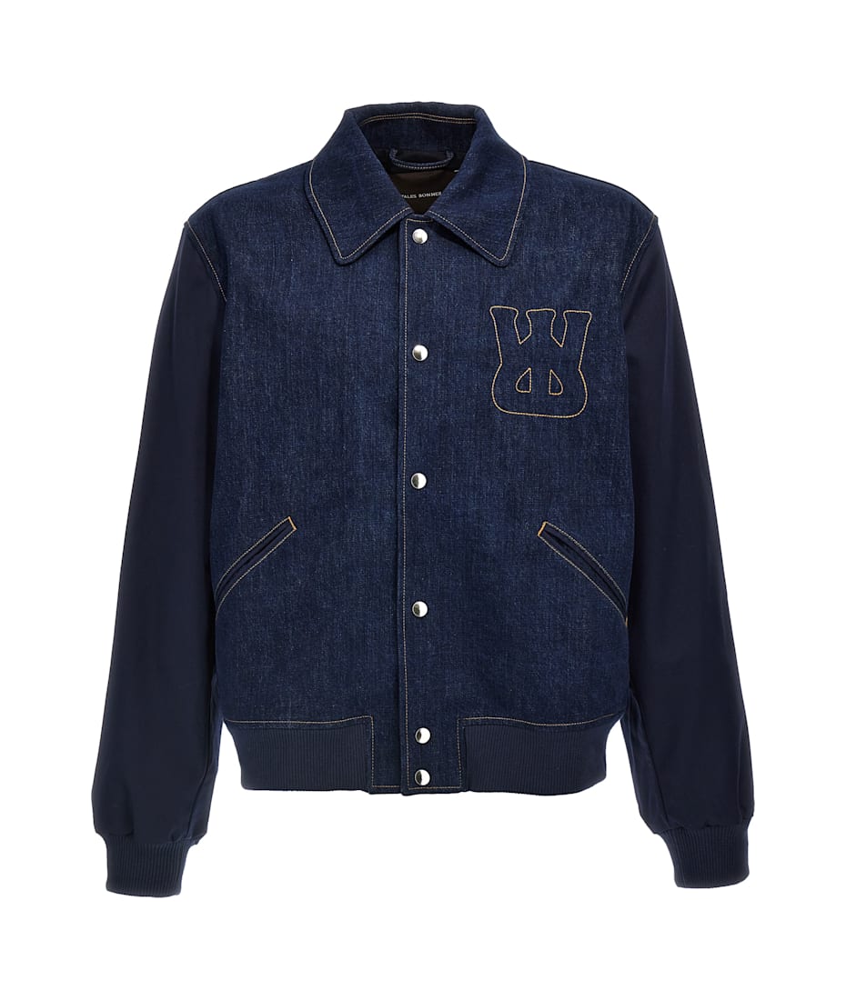 【関税込み】WALES BONNER The Echo Denim Varsity' jacket Wales Bonner 'the Echo Denim Varsity' Jacket | italist
