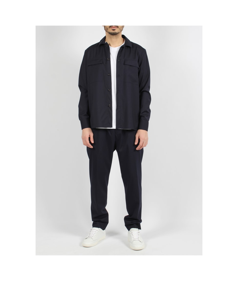 Low Brand Tropical Wool Shirt Jacket | italist