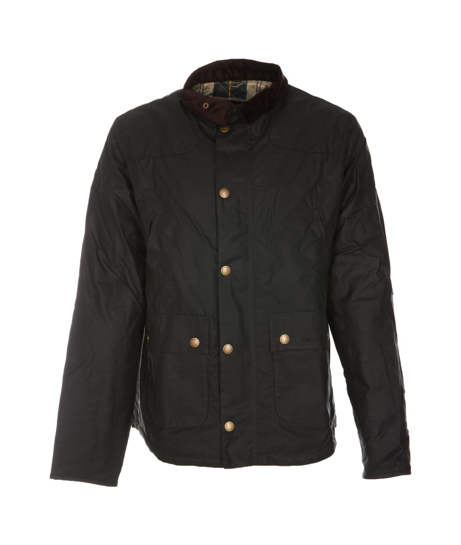 barbour reelin wax jacket green