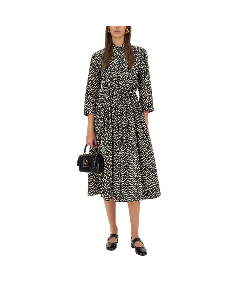 【送料&関税込】Tory Burch Printed Poplin Long Chemisier Tory Burch Printed Poplin Long Chemisier Tory Burch