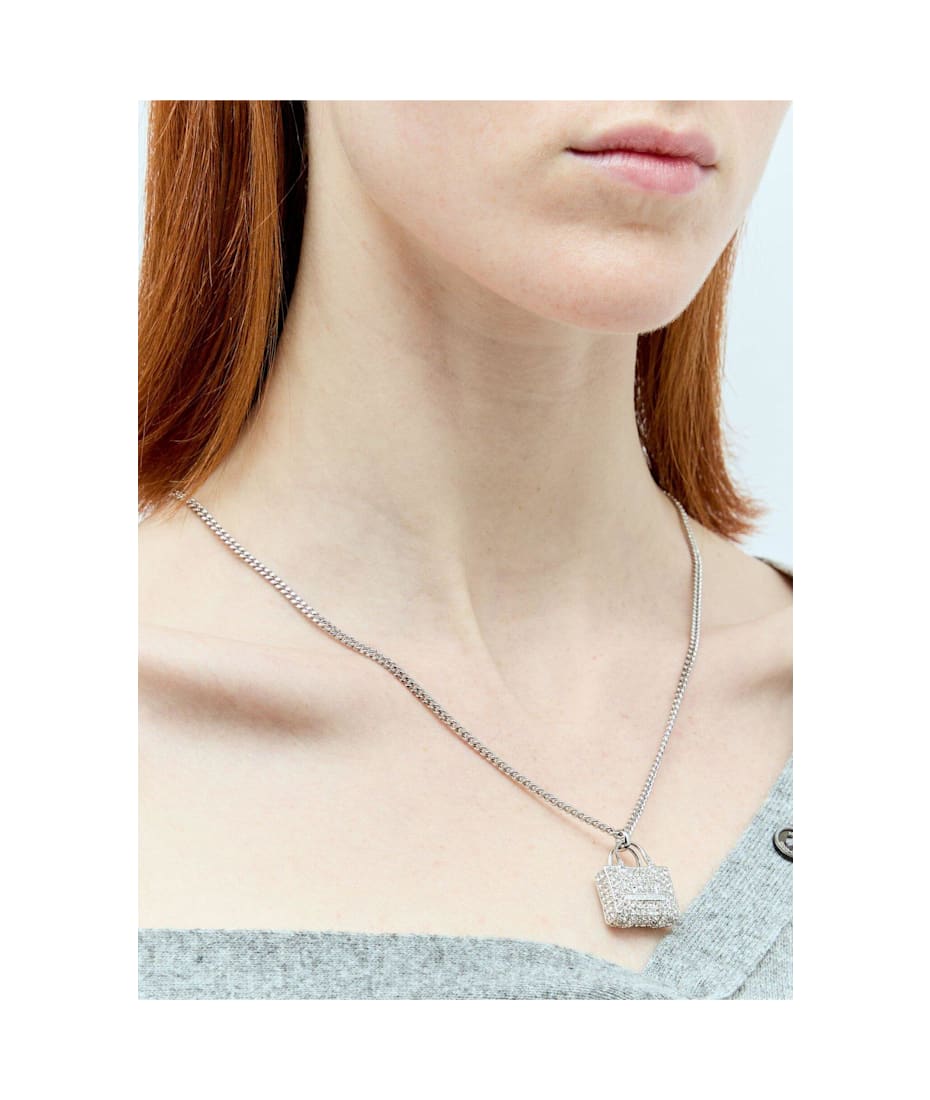Marc Jacobs The Pavé Embellished Tote Bag Necklace | italist