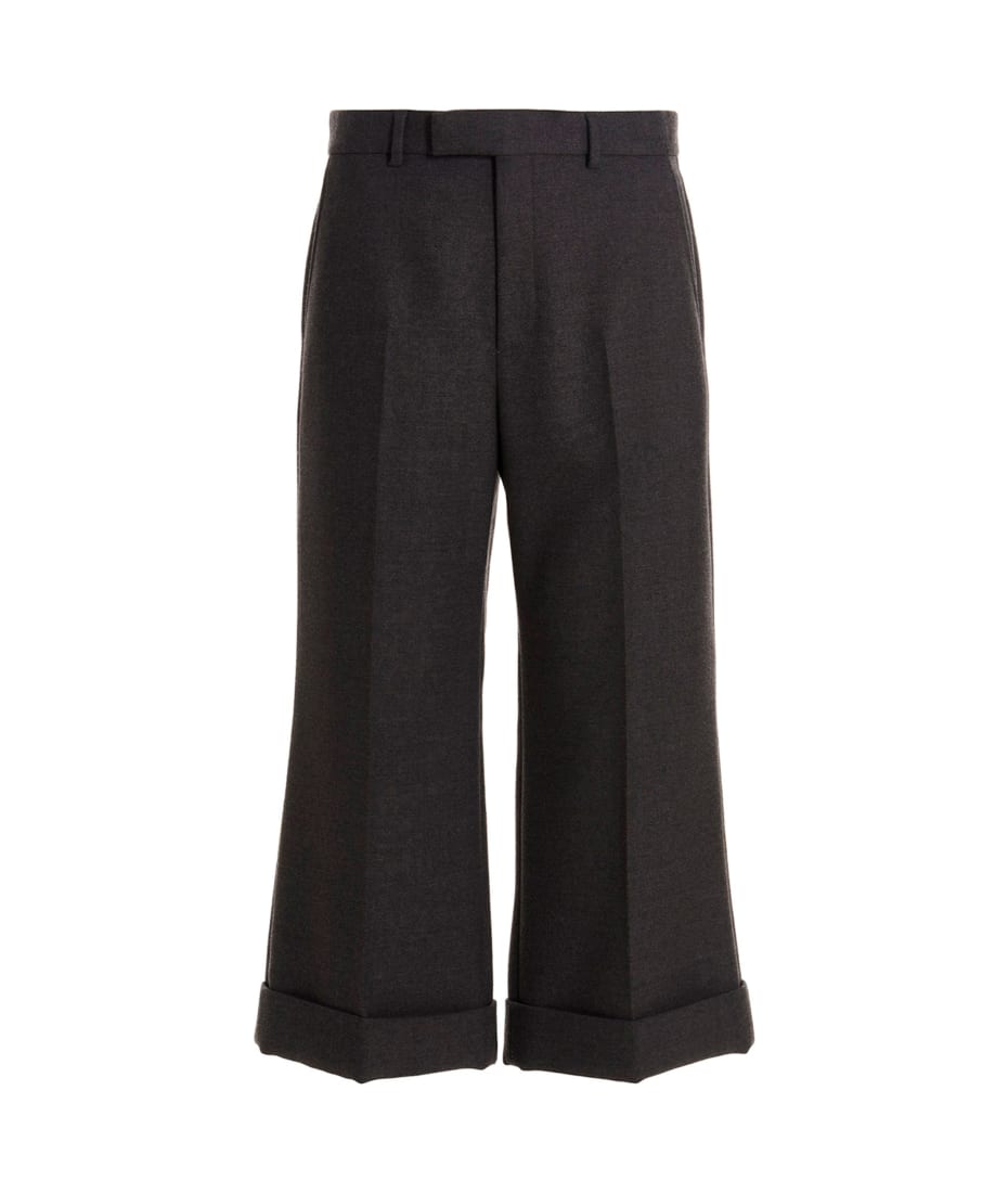 パンツ GUCCI Graphite Wool Pant Gucci Wool Pants | italist