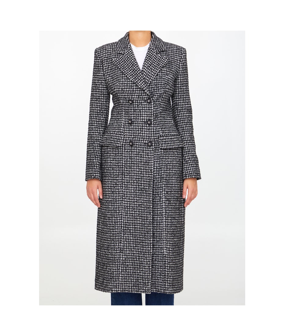 【関税&送料込】Dolce&Gabbana Houndstooth Wool Checked Coat Dolce & Gabbana Dolce&Gabbana Houndstooth wool checked coat