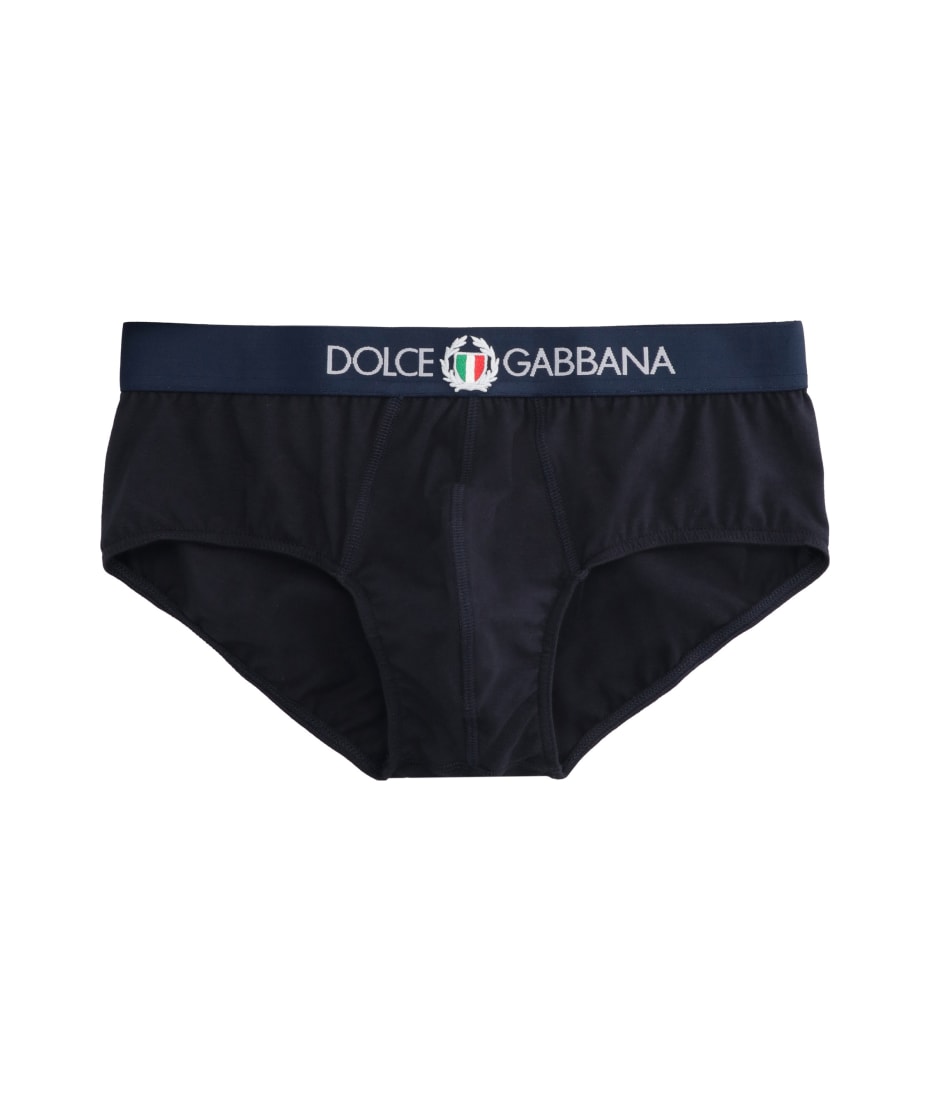 【L.E.E.Y】 LOGO BANDING BRIEFS Dolce & Gabbana Brando Logoed Elastic Band Cotton Briefs