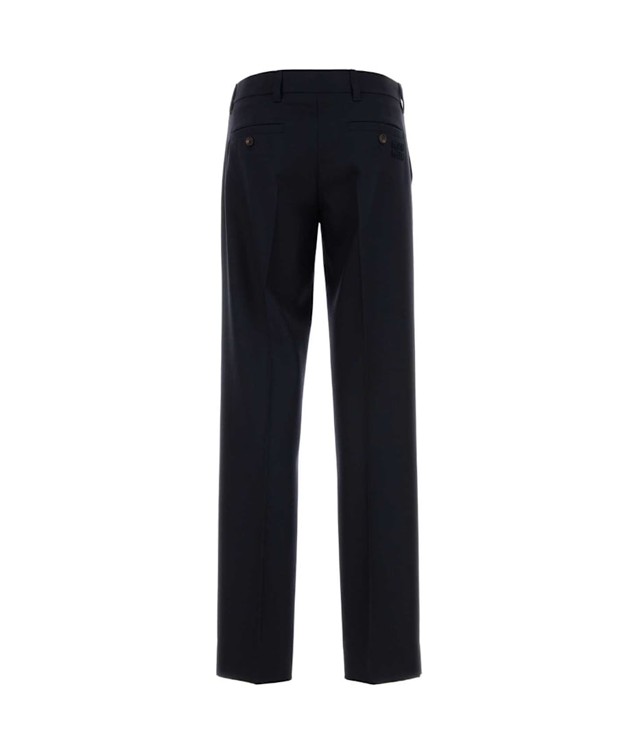 パンツ MiuMiu SS25 Navy blue gabardine pant (MP1837SOOO16E8 F0124) Miu Miu Navy Blue Gabardine Pant | italist