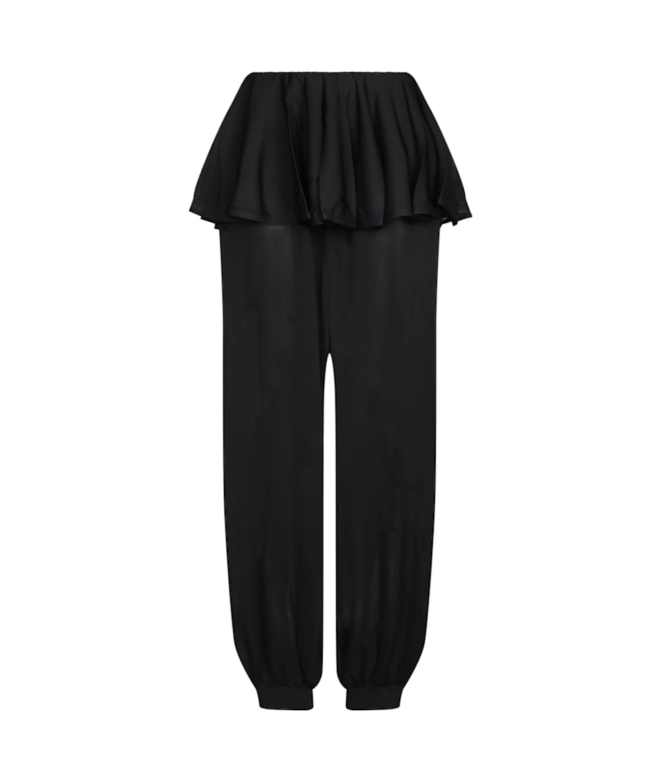 【送料&関税込】Alaia Black Sheer Crinoline Trousers Alaia Black Sheer Crinoline Trousers | italist
