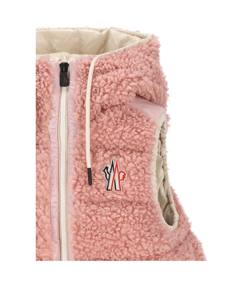 Moncler Padded Teddy Zip-up Gilet | italist