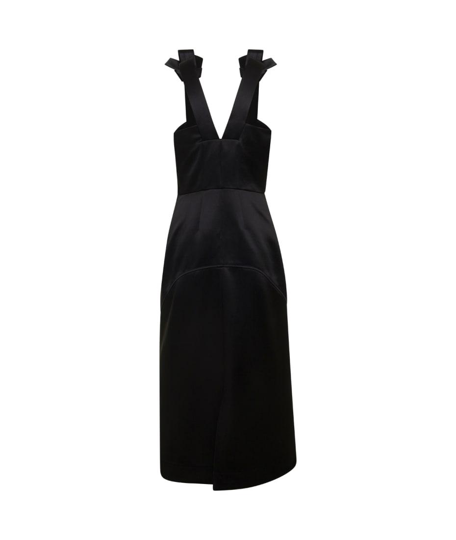 【送料&関税込】Jil Sander Satin Sleeveless Midi Dress Jil Sander Satin Sleeveless Midi Dress | italist