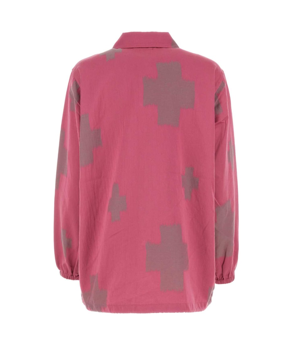 Tシャツ・カットソー Needles Embroidered cotton blend shirt (MR101 CPinkCross) Needles Embroidered Cotton Blend Shirt | italist