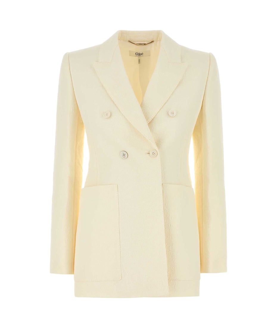 ジャケット Chloe White Cotton Blend Blazer Chloé White Cotton Blend Blazer | italist
