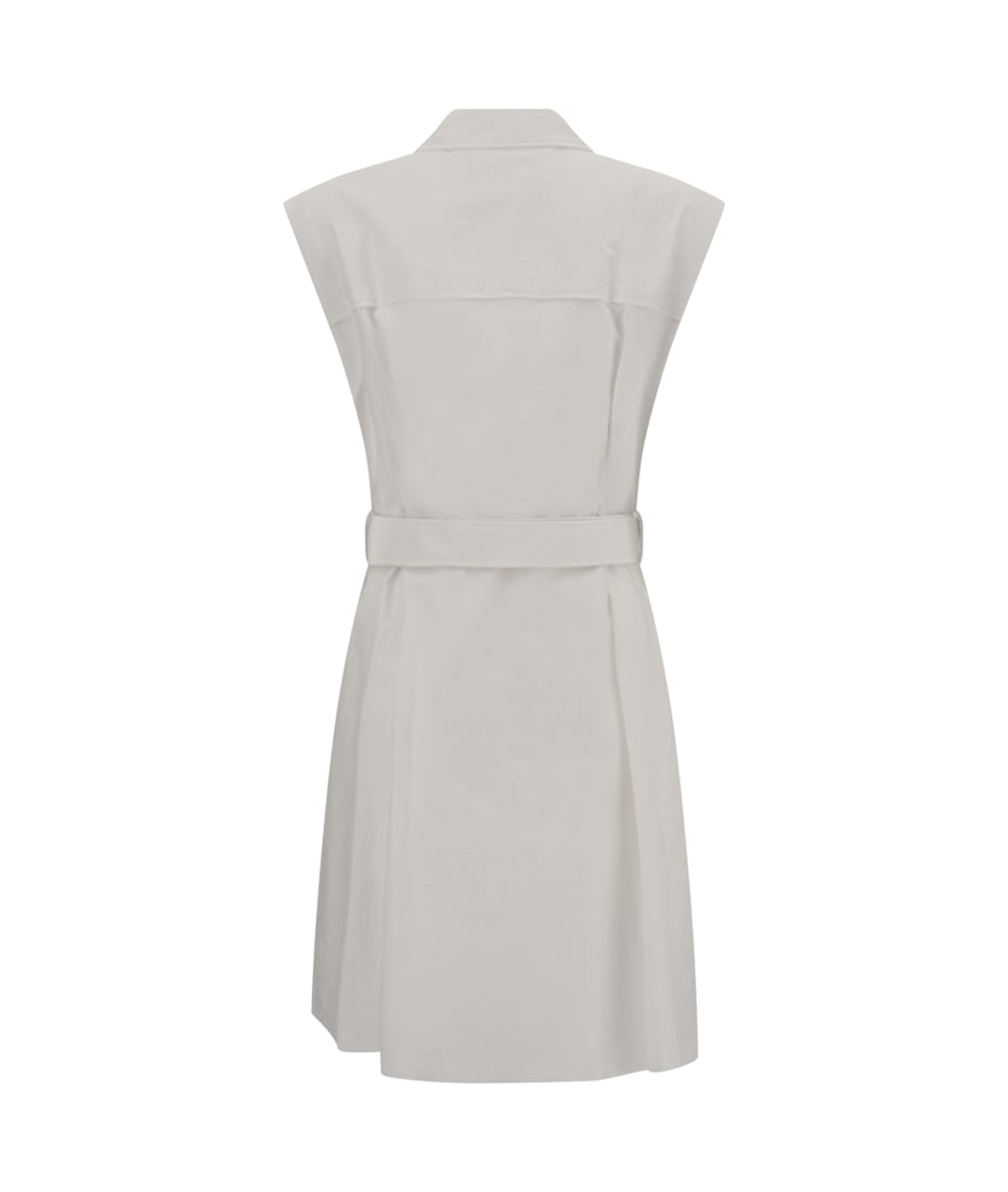 スカート BRUNELLO CUCINELLI Chemisier dress Beige Brunello Cucinelli Short Chemisier Dress | italist