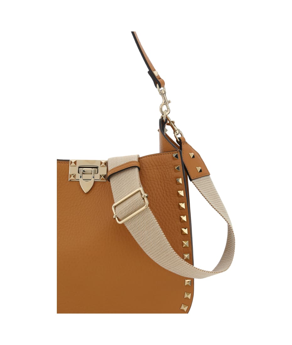 【関税込み】シルバートーン Rockstud レザーブーツ Valentino Garavani Small Rockstud Leather Shoulder Bag