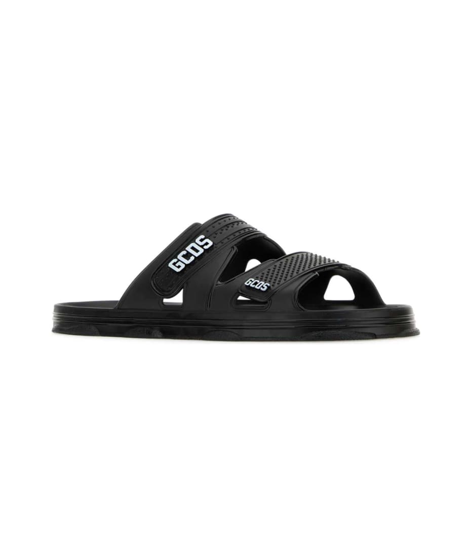 サンダル・ミュール GCDS Black Rubber Gcds Slippers Black Rubber Gcds Slippers | italist