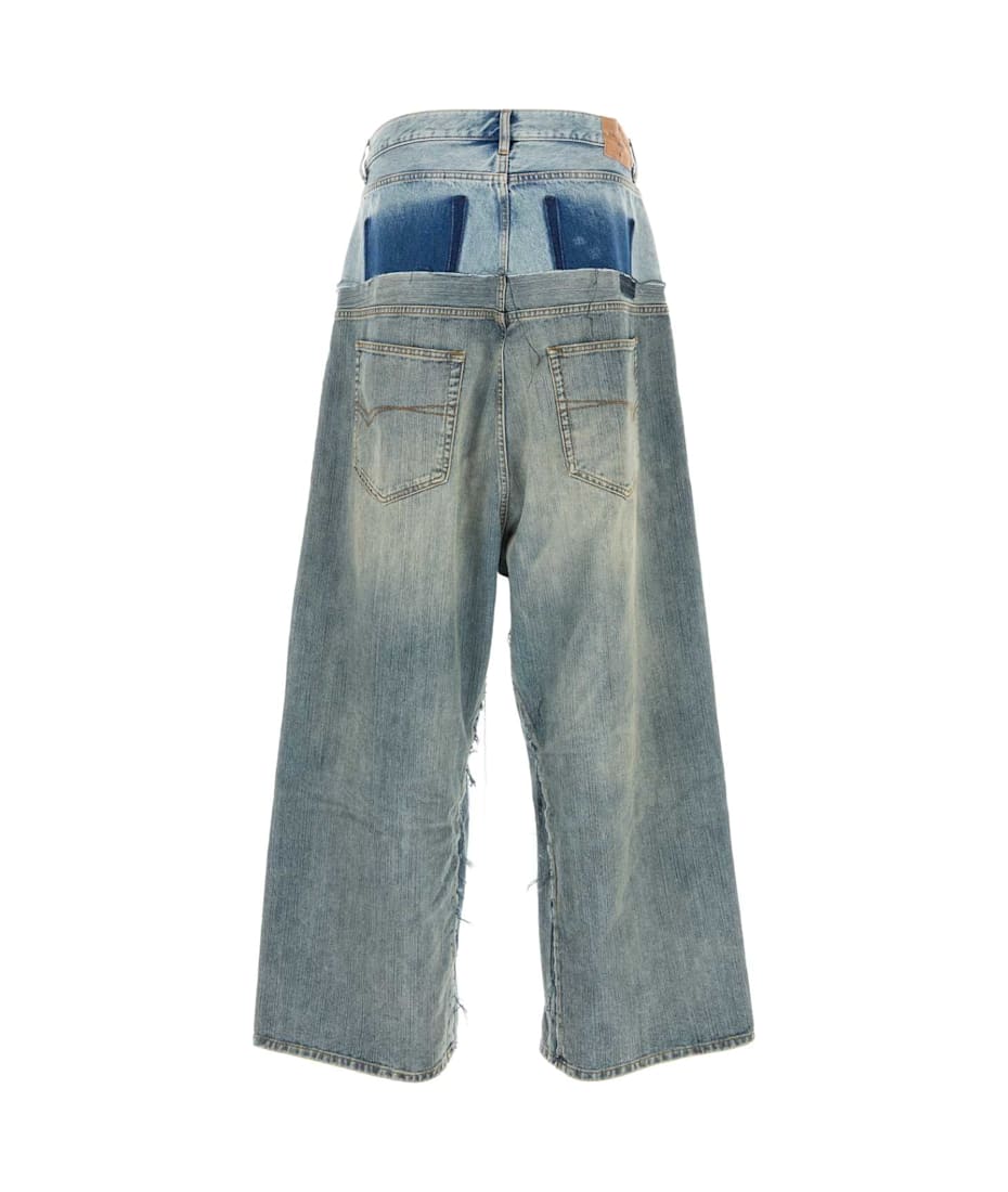 Balenciaga Denim Cut-up Baggy Jeans | italist