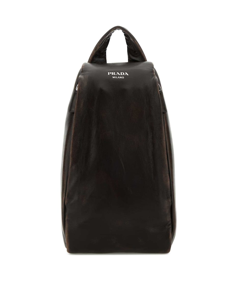 バックパック・リュック Prada Dark Brown Nappa Leather Backpack Dark Brown Nappa Leather Backpack | PRADA