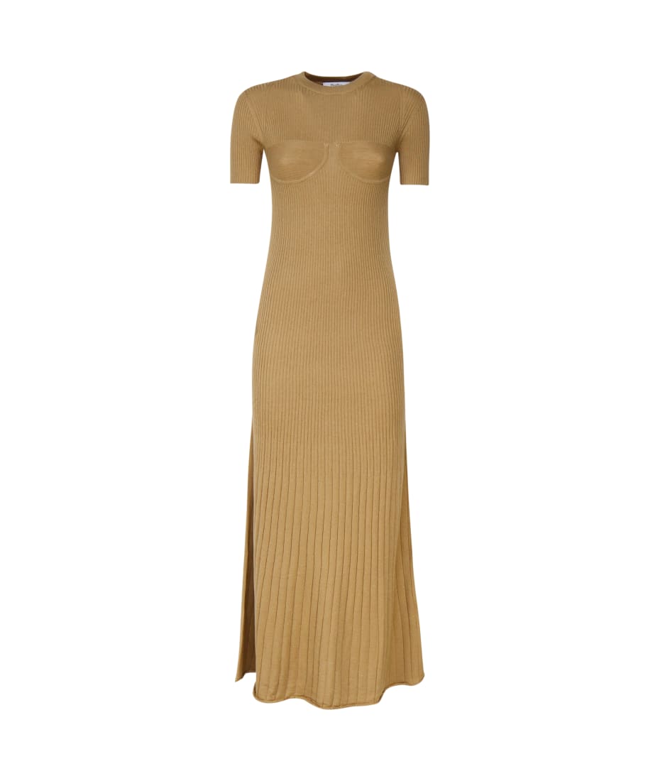 fitted lace wedding dress Buy THE VANCA Women Maxi Dress in Camel Color with Gathers at Waist at  Amazon.in