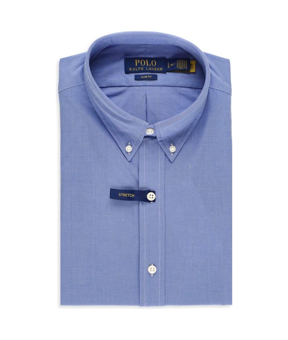 lauren ralph lauren slim fit dress shirt London Times Women's Stripe Ruffle Neck Puff Shoulder A-Line Minidress - Blue main image 1