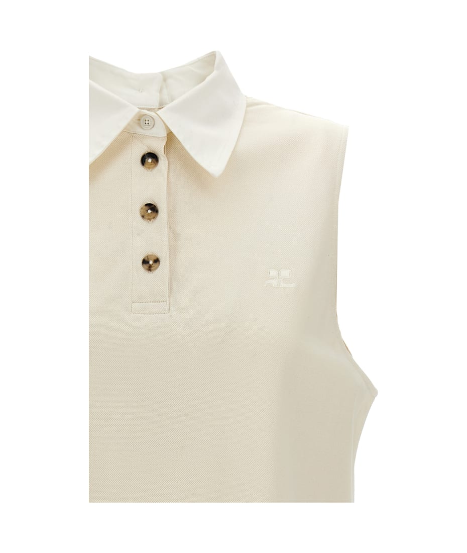 Tシャツ・カットソー Courreges Sangle Sleeveless' Polo Shirt 10e4093176f2ccc1398fdcb5bd6afe