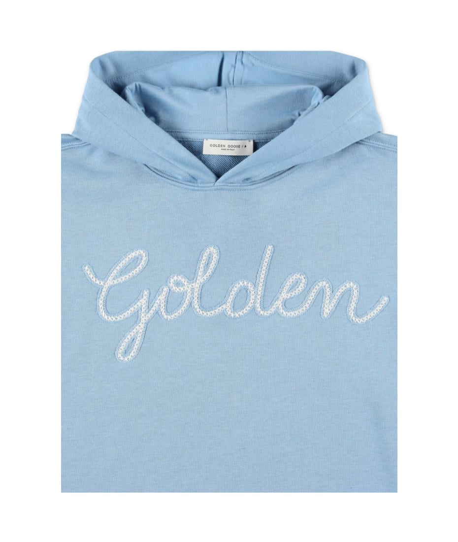 Golden Goose Felpa Con Logo - Blue