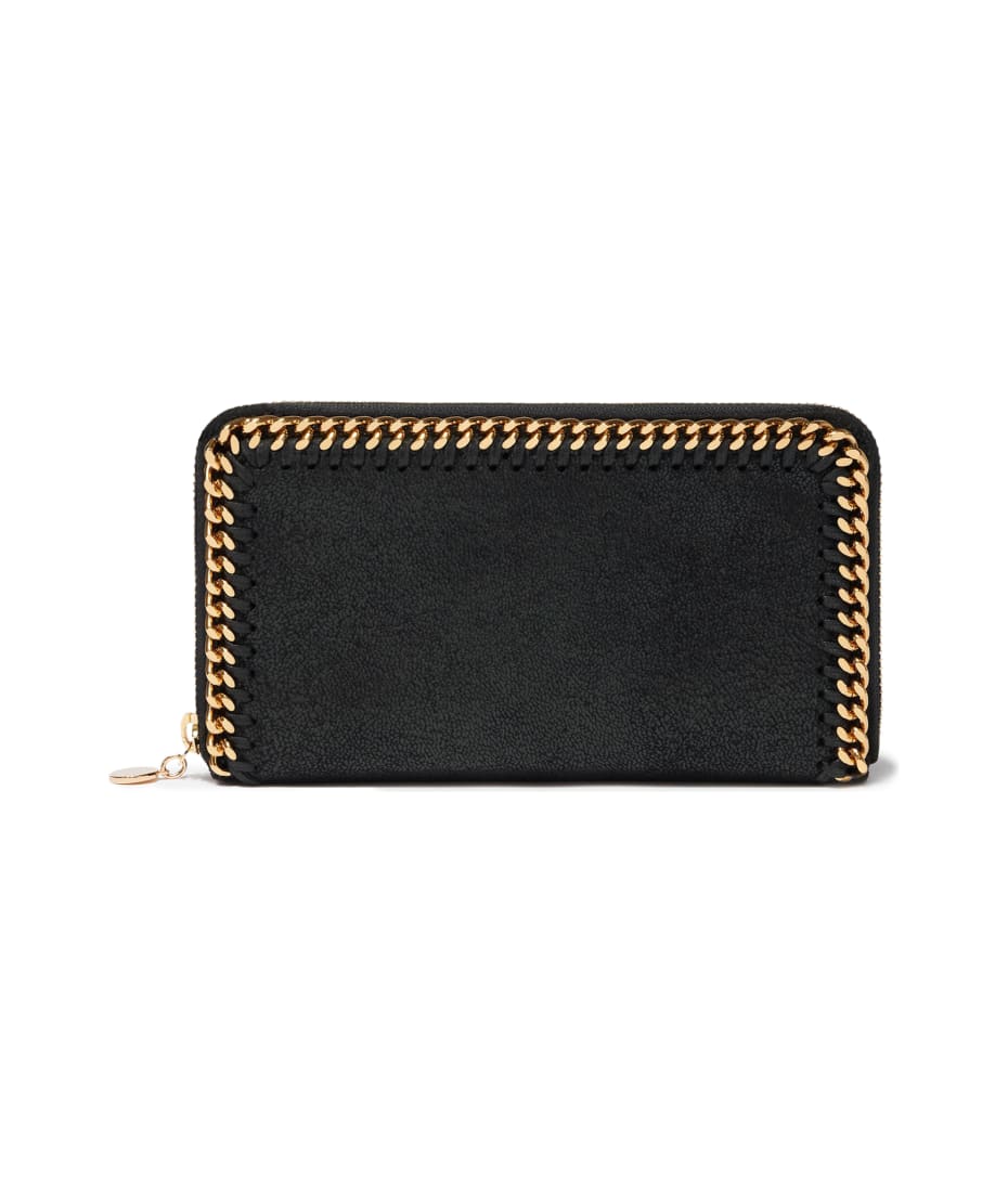 SALE♪【Stella McCartney】ファラベラ Zip Continental Wallet Women Black Falabella Flap Continental Wallet | Stella