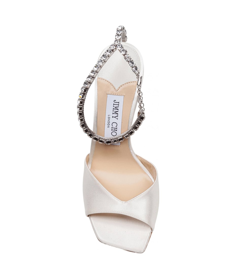 Saeda 100 Satin Sandal Ivory Color