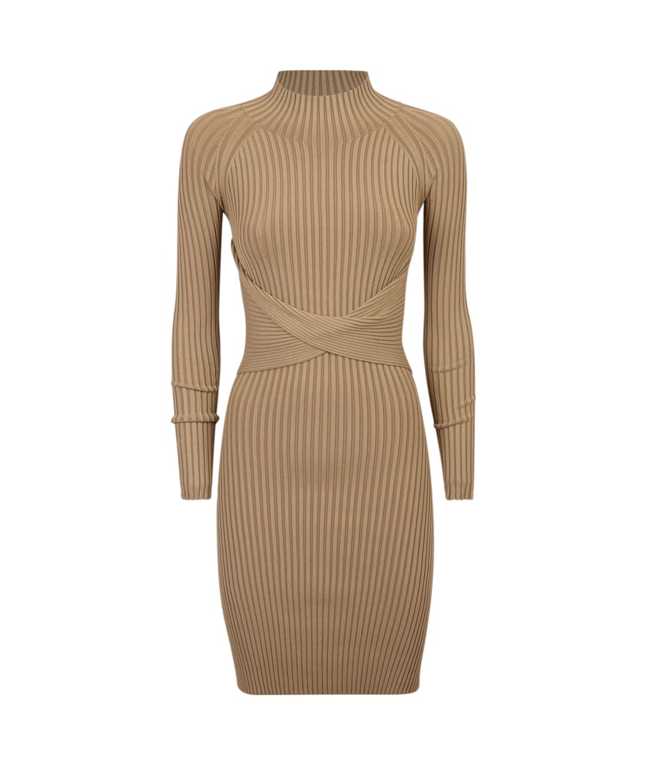 Dion Lee Twist-detail Ribbed-knit Minidress | italist, ALWAYS LIKE A SALE