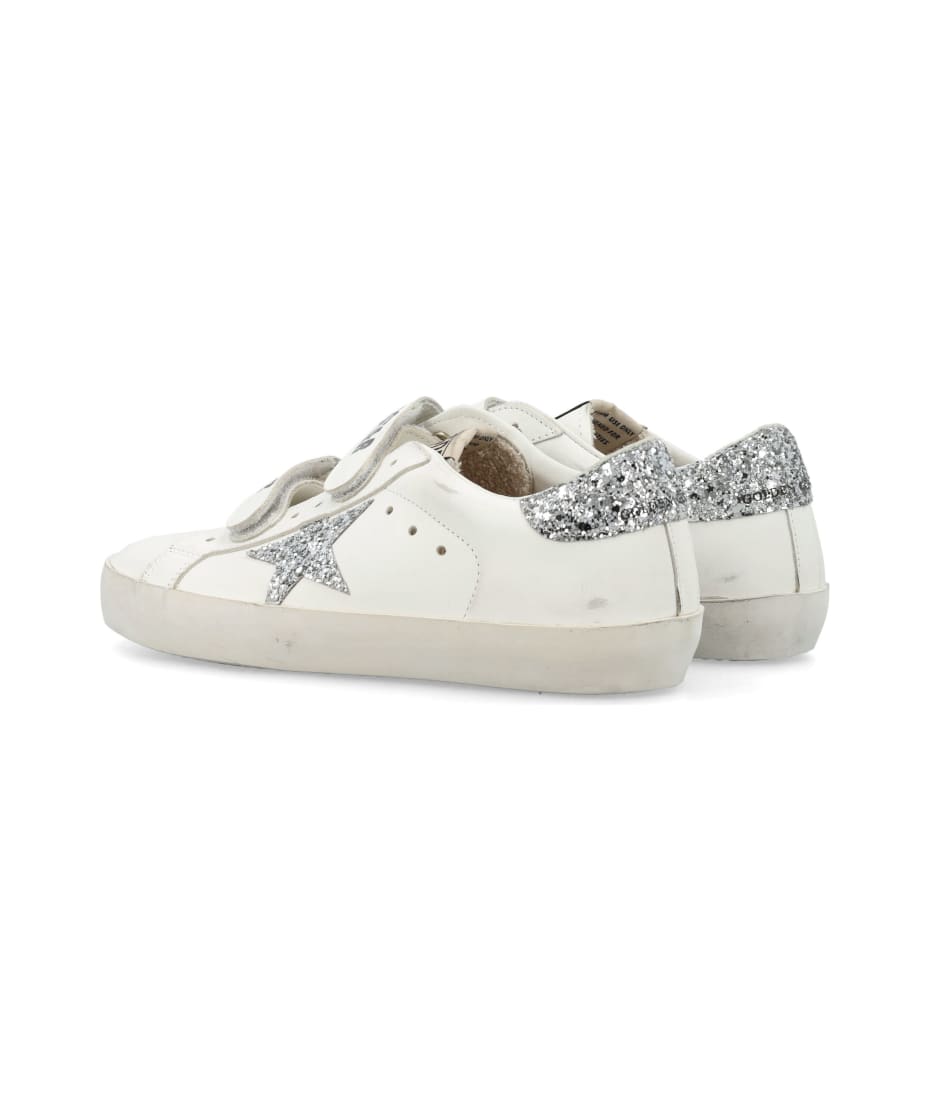 Golden Goose Old School Sneakers - WHITE/ICE/SILVER