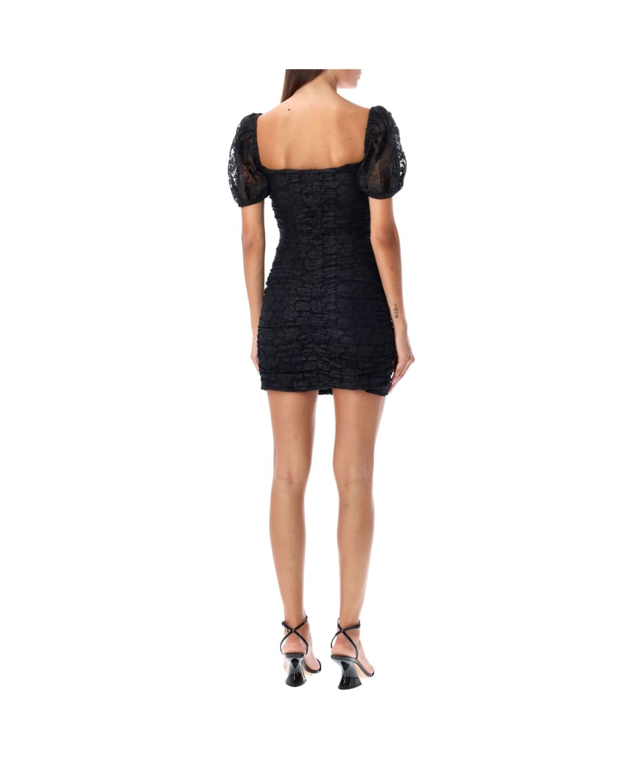 ワンピース Rotate Birger Christensen Lace Dress With Puff Sleeves Lace Puff Sleeve Dress by ROTATE Birger Christensen | Rent