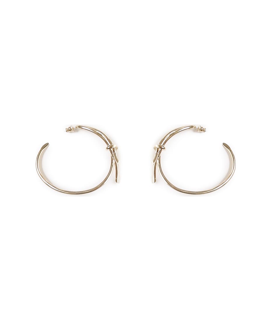 【送料&関税込】Ferragamo Hoop Earrings With Knot Ferragamo Hoop Earrings With Knot | italist