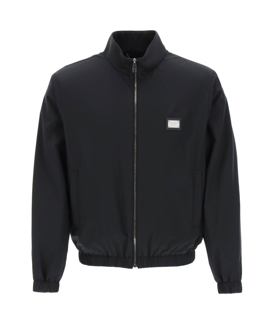 Dolce & Gabbana Blouson Jacket With Metal Logo Tag | italist